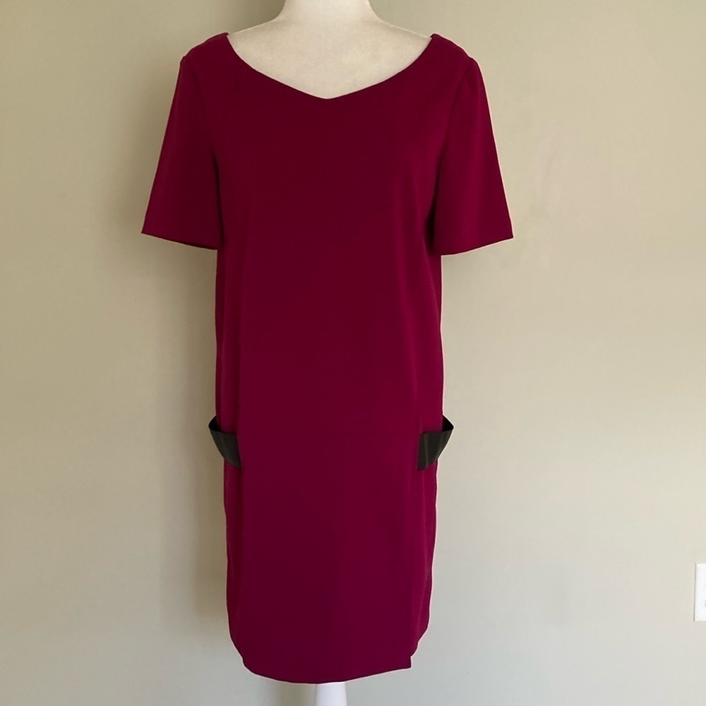 The Kooples Banded Hip Short Sleeve Mini Dress